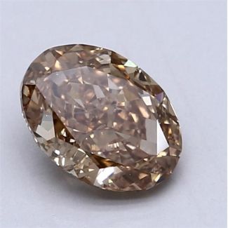 1.55 Carat Oval Brown SI1 - EX VG GIA Natural Diamond