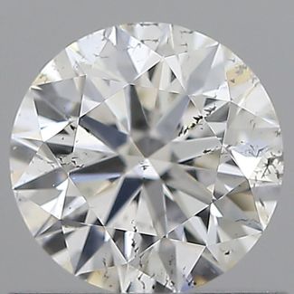 0.75 Carat Round F SI2 EX GIA Natural Diamond