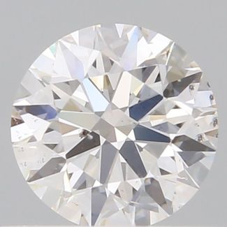 0.54 Carat Round H SI1 EX GIA Natural Diamond