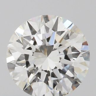 0.57 Carat Round H VVS2 EX GIA Natural Diamond