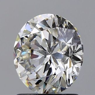 1.5 Carat Round H SI1 EX GIA Natural Diamond