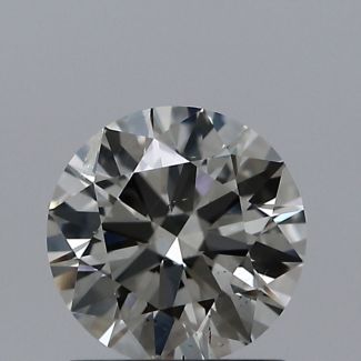 0.90 Carat Round I I1 VG EX GIA Natural Diamond