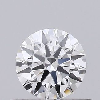 0.39 Carat Round E VVS1 EX GIA Natural Diamond