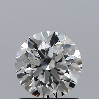 0.90 Carat Round H SI1 EX VG GIA Natural Diamond