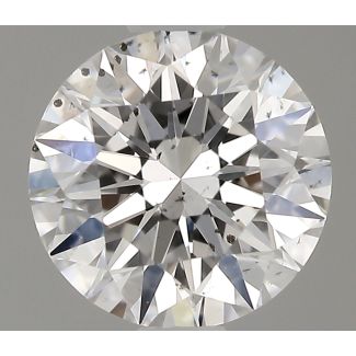 0.5 Carat Round E SI1 EX GIA Natural Diamond