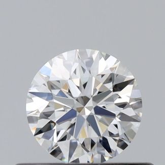 0.37 Carat Round F VVS2 EX GIA Natural Diamond