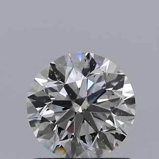 0.80 Carat Round F SI1 EX VG GIA Natural Diamond