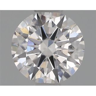 0.42 Carat Round F SI2 EX GIA Natural Diamond