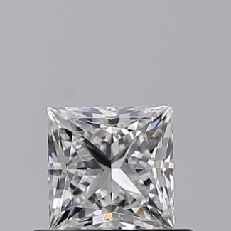 0.52 Carat Princess E SI1 - EX VG GIA Natural Diamond