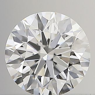 0.40 Carat Round H VS1 EX GIA Natural Diamond