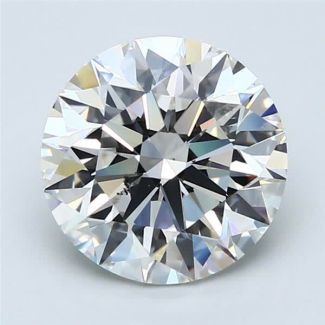 3.54 Carat Round G SI1 EX GIA Natural Diamond