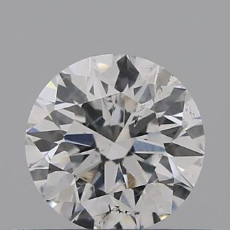 0.40 Carat Round E I1 VG EX GIA Natural Diamond