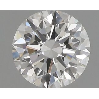 0.51 Carat Round F VVS2 EX GD GIA Natural Diamond