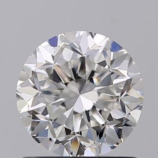 1.00 Carat Round F VVS2 EX GIA Natural Diamond