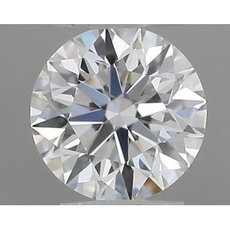 0.19 Carat Round D VVS2 EX GIA Natural Diamond