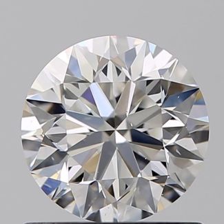 0.80 Carat Round F SI1 VG EX GIA Natural Diamond