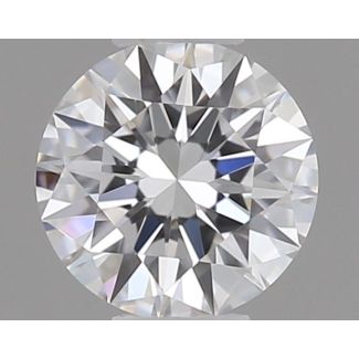 0.18 Carat Round D VVS1 EX GIA Natural Diamond