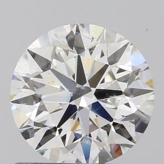 0.90 Carat Round G SI2 EX GIA Natural Diamond