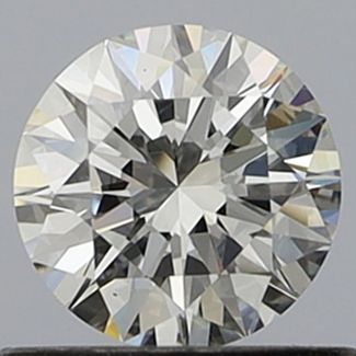 0.6 Carat Round F VVS1 EX GIA Natural Diamond