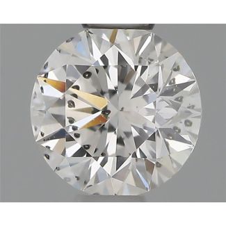 0.41 Carat Round F SI2 EX GIA Natural Diamond