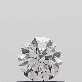 0.50 Carat Round F SI1 VG EX GIA Natural Diamond