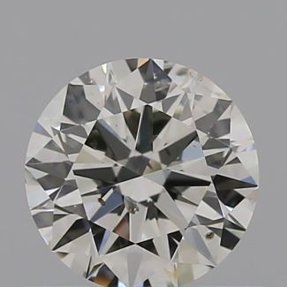 0.42 Carat Round J SI2 VG EX GIA Natural Diamond