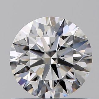 0.70 Carat Round F SI1 EX GIA Natural Diamond