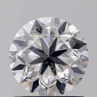 1.00 Carat Round F SI2 G EX VG GIA Natural Diamond