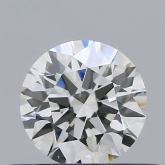 0.37 Carat Round F VS1 EX VG GIA Natural Diamond