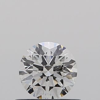 0.41 Carat Round F SI1 EX GIA Natural Diamond