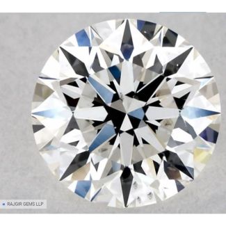 0.6 Carat Round F SI1 EX GIA Natural Diamond