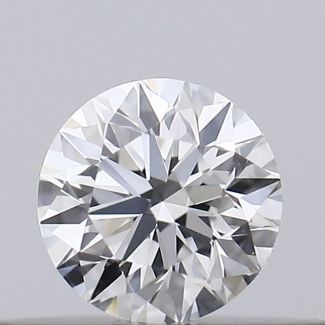 0.18 Carat Round E VVS2 EX GIA Natural Diamond