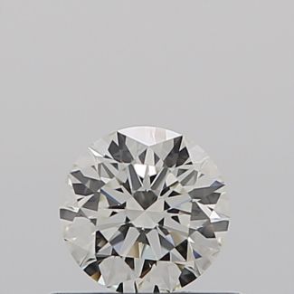 0.40 Carat Round I VVS2 EX GIA Natural Diamond