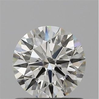 0.75 Carat Round H VVS2 EX IGI Natural Diamond