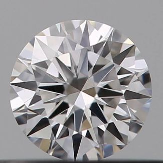 0.27 Carat Round D VVS2 EX GIA Natural Diamond