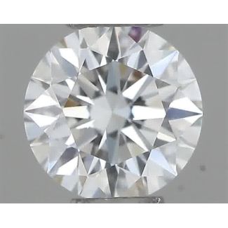 0.23 Carat Round F VVS1 EX GIA Natural Diamond