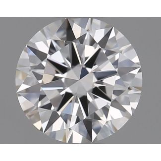 0.4 Carat Round F VVS2 EX GIA Natural Diamond