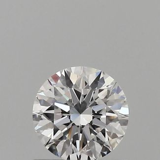 0.56 Carat Round E VVS2 EX GIA Natural Diamond