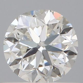 0.50 Carat Round H SI1 GD EX GIA Natural Diamond