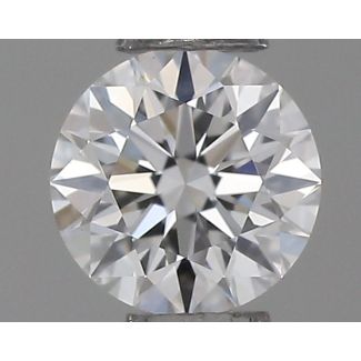 0.22 Carat Round D VVS1 EX GIA Natural Diamond