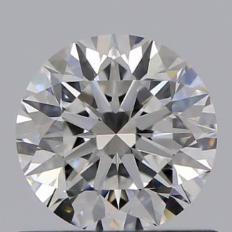 0.60 Carat Round F VVS2 VG GIA Natural Diamond