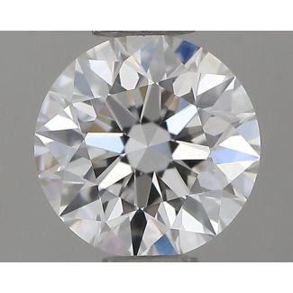 0.46 Carat Round H VVS1 EX GIA Natural Diamond