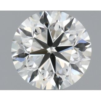 0.41 Carat Round H VVS1 VG EX GIA Natural Diamond