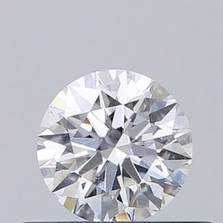 0.41 Carat Round D SI2 EX GIA Natural Diamond