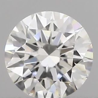 0.41 Carat Round F VVS1 EX GIA Natural Diamond