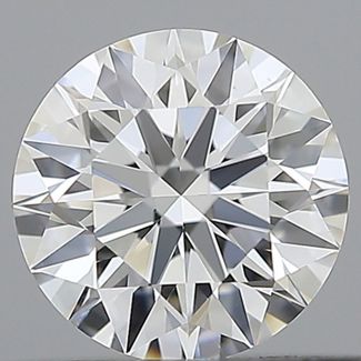 0.56 Carat Round F VS1 EX GIA Natural Diamond