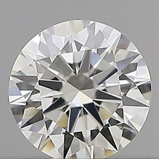 0.24 Carat Round H VVS2 EX GIA Natural Diamond