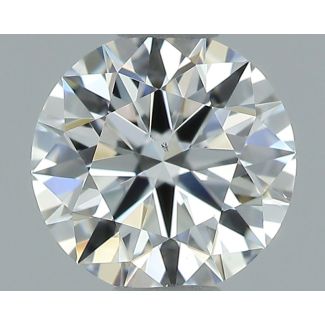 0.44 Carat Round E VS2 EX GIA Natural Diamond