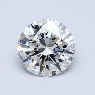 0.9 Carat Round G SI2 EX GIA Natural Diamond