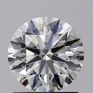 0.90 Carat Round F VVS1 EX GIA Natural Diamond